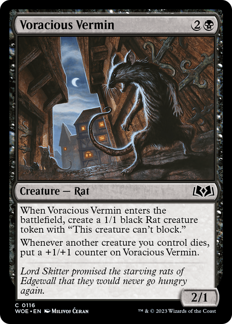 Voracious Vermin [Wilds of Eldraine] | Jack's On Queen