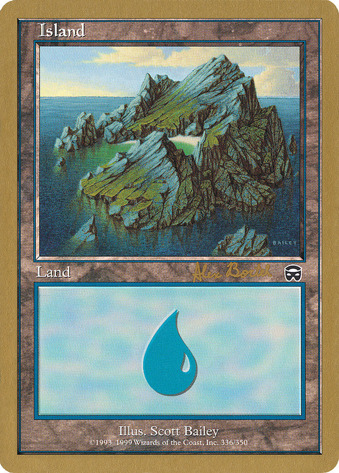 Island (ab336) (Alex Borteh) [World Championship Decks 2001] | Jack's On Queen