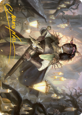 Sungold Sentinel Art Card (Gold-Stamped Signature) [Innistrad: Midnight Hunt Art Series] | Jack's On Queen