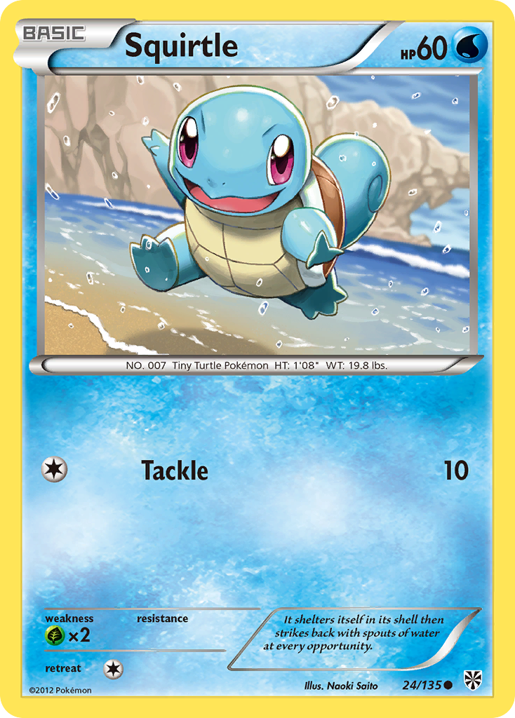 Squirtle (24/135) [Black & White: Plasma Storm] | Jack's On Queen