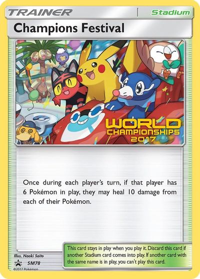 Champions Festival (SM78) (2017) [Sun & Moon: Black Star Promos] | Jack's On Queen