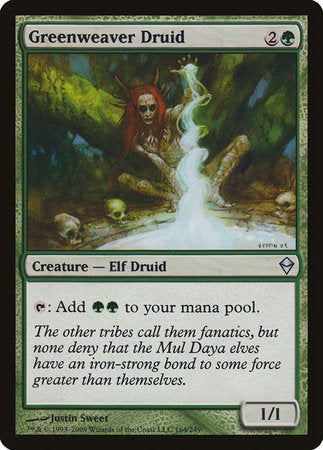 Greenweaver Druid [Zendikar] | Jack's On Queen