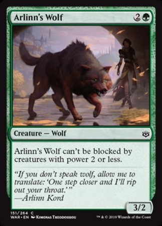 Arlinn's Wolf [War of the Spark] | Jack's On Queen