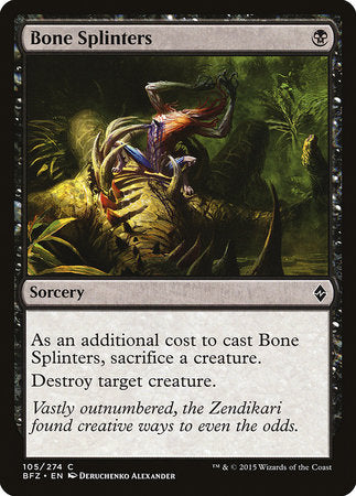 Bone Splinters [Battle for Zendikar] | Jack's On Queen