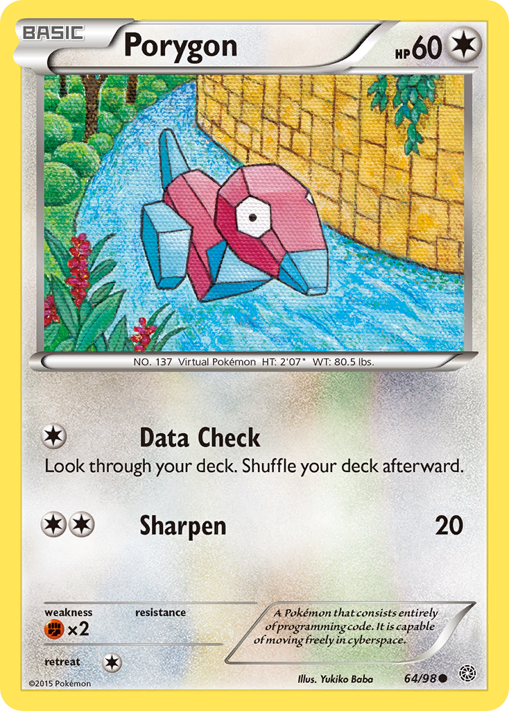 Porygon (64/98) [XY: Ancient Origins] | Jack's On Queen