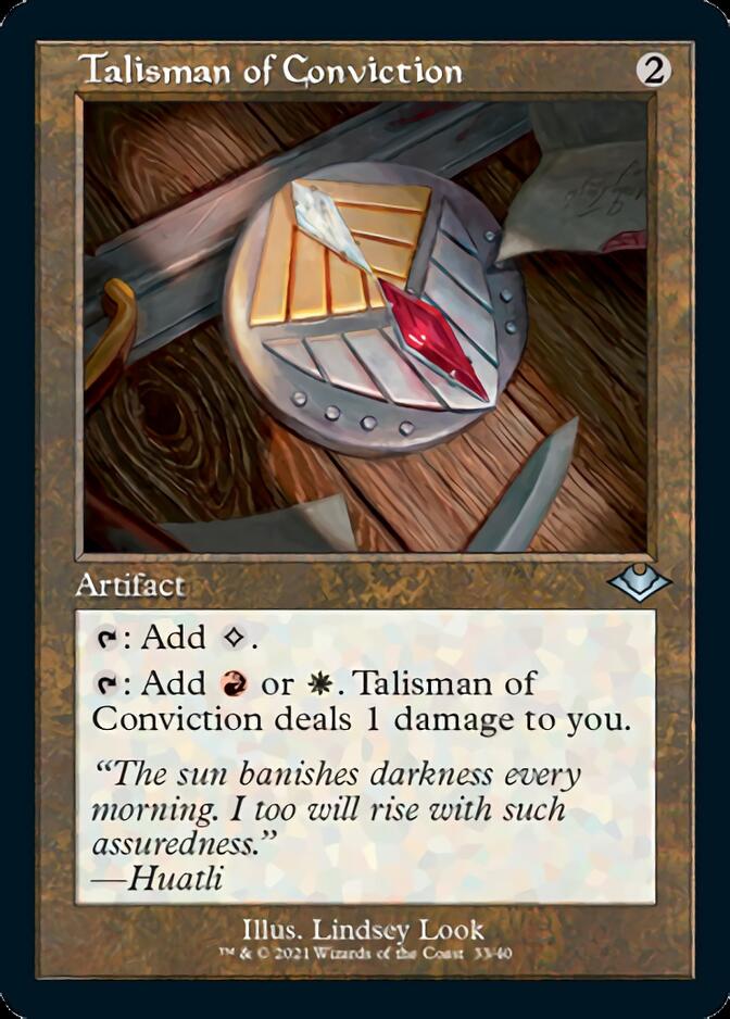 Talisman of Conviction (Retro Foil Etched) [Modern Horizons 2] | Jack's On Queen
