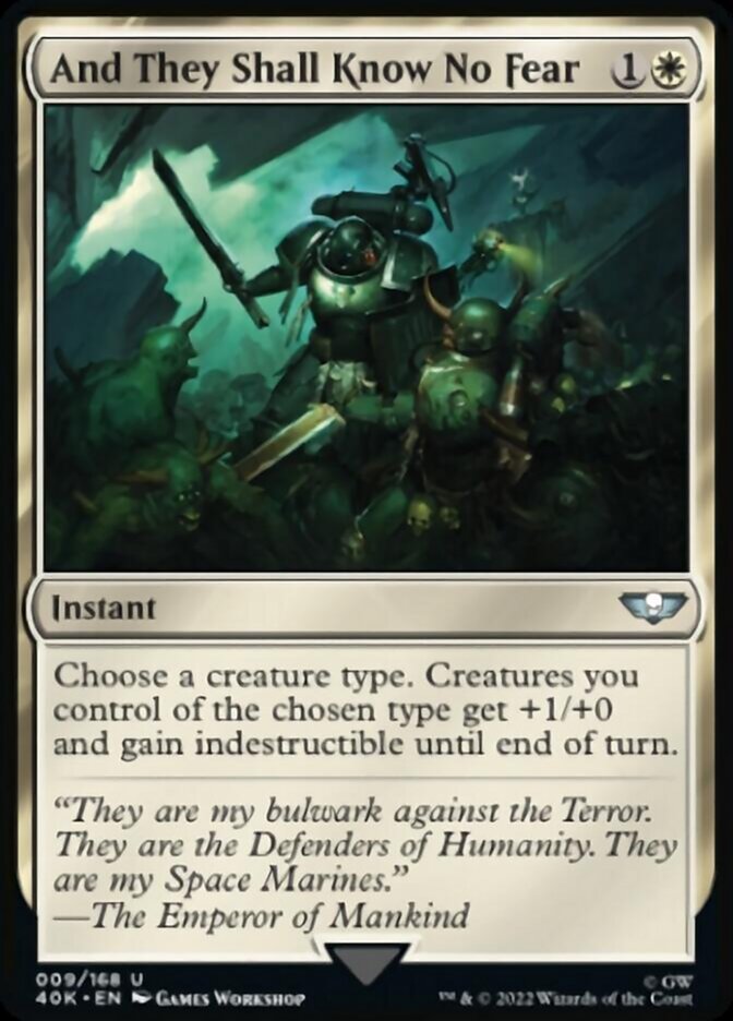 And They Shall Know No Fear (Surge Foil) [Universes Beyond: Warhammer 40,000] | Jack's On Queen