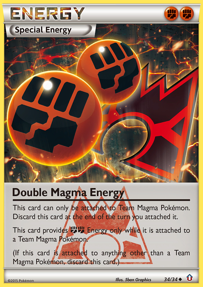 Double Magma Energy (34/34) [XY: Double Crisis] | Jack's On Queen