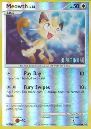 Meowth (106/146) [Burger King Promos: 2009 Collection] | Jack's On Queen