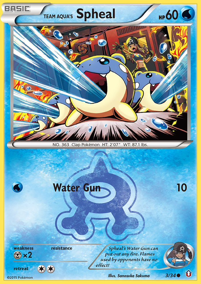 Team Aqua's Spheal (3/34) [XY: Double Crisis] | Jack's On Queen