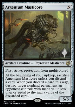 Argentum Masticore (Promo Pack) [Phyrexia: All Will Be One Promos] | Jack's On Queen