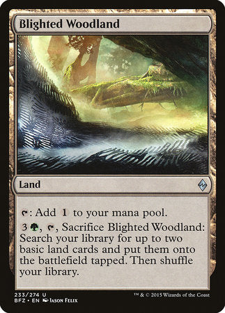 Blighted Woodland [Battle for Zendikar] | Jack's On Queen