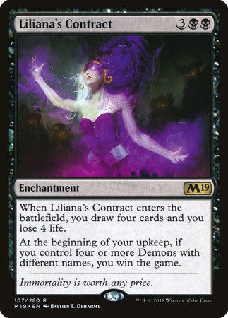 Liliana's Contract [Core Set 2019] | Jack's On Queen