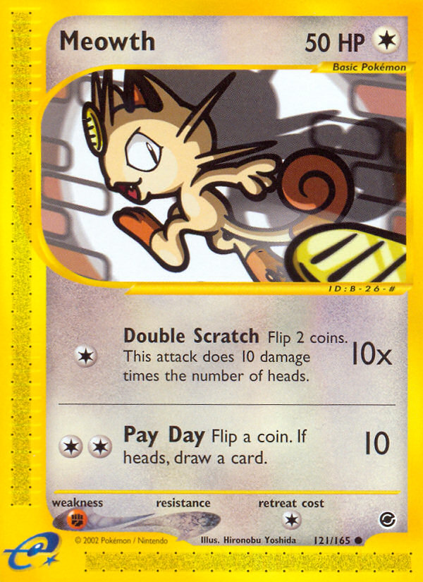 Meowth (121/165) [Expedition: Base Set] | Jack's On Queen