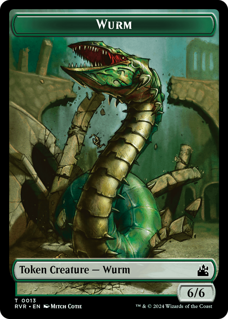 Goblin (0008) // Wurm Double-Sided Token [Ravnica Remastered Tokens] | Jack's On Queen