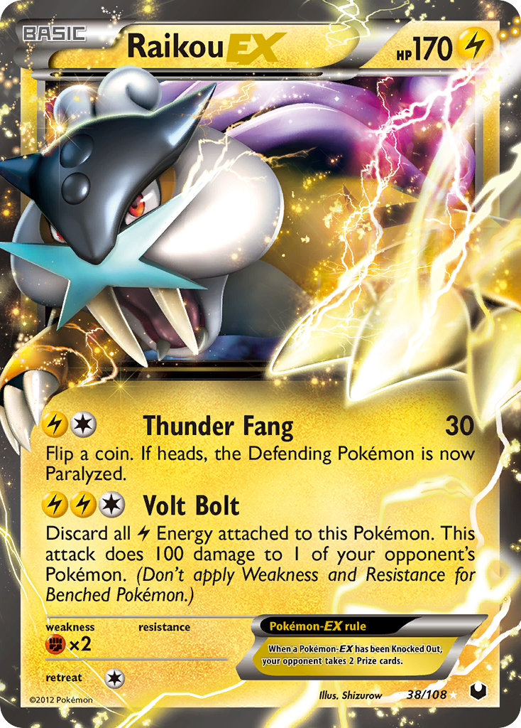 Raikou EX (38/108) [Black & White: Dark Explorers] | Jack's On Queen