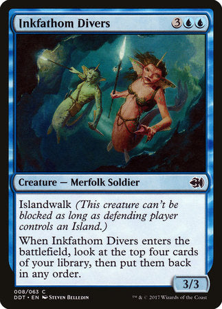 Inkfathom Divers [Duel Decks: Merfolk vs. Goblins] | Jack's On Queen