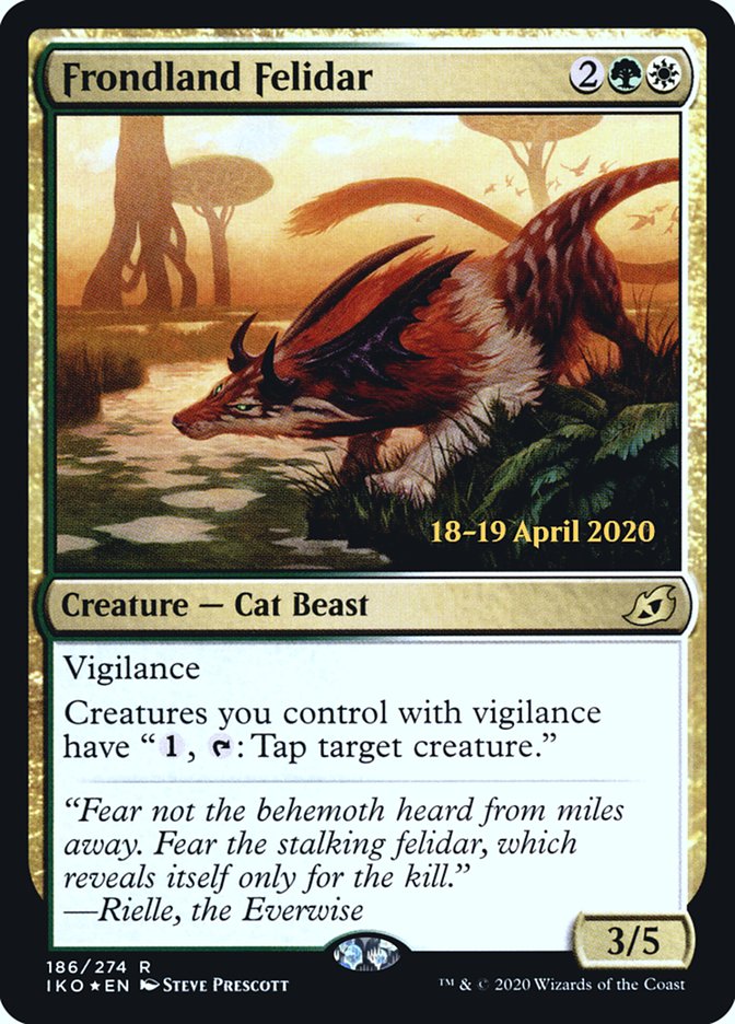 Frondland Felidar  [Ikoria: Lair of Behemoths Prerelease Promos] | Jack's On Queen