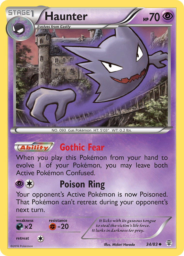 Haunter (34/83) [XY: Generations] | Jack's On Queen