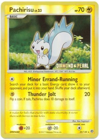 Pachirisu (35/130) [Burger King Promos: 2008 Collection] | Jack's On Queen