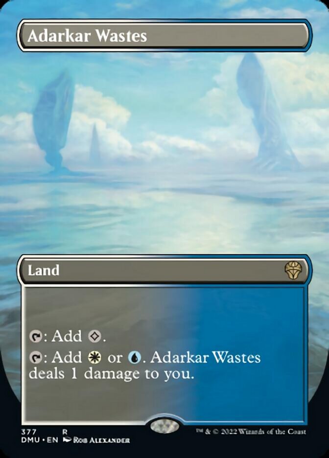 Adarkar Wastes (Borderless Alternate Art) [Dominaria United] | Jack's On Queen