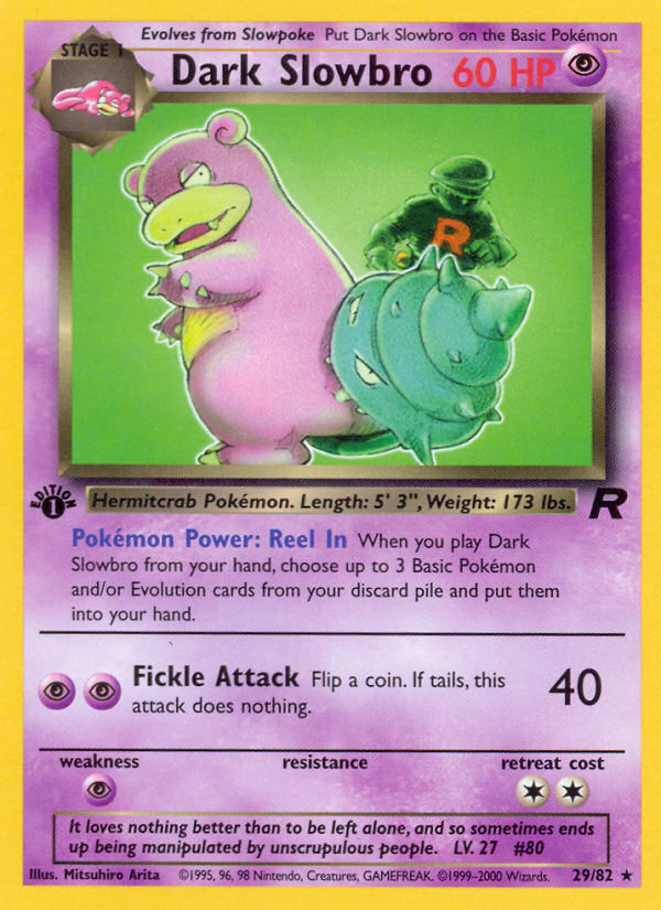 Dark Slowbro (29/82) [Team Rocket 1st Edition] | Jack's On Queen