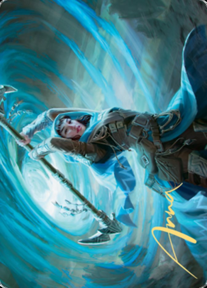 Sea Gate Stormcaller Art Card (Gold-Stamped Signature) [Zendikar Rising Art Series] | Jack's On Queen