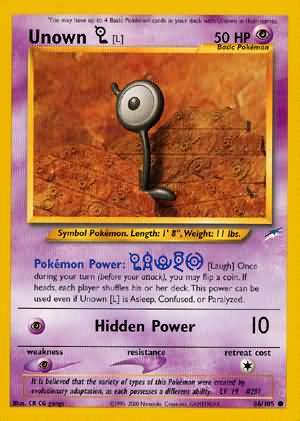 Unown [L] (86/105) [Neo Destiny Unlimited] | Jack's On Queen