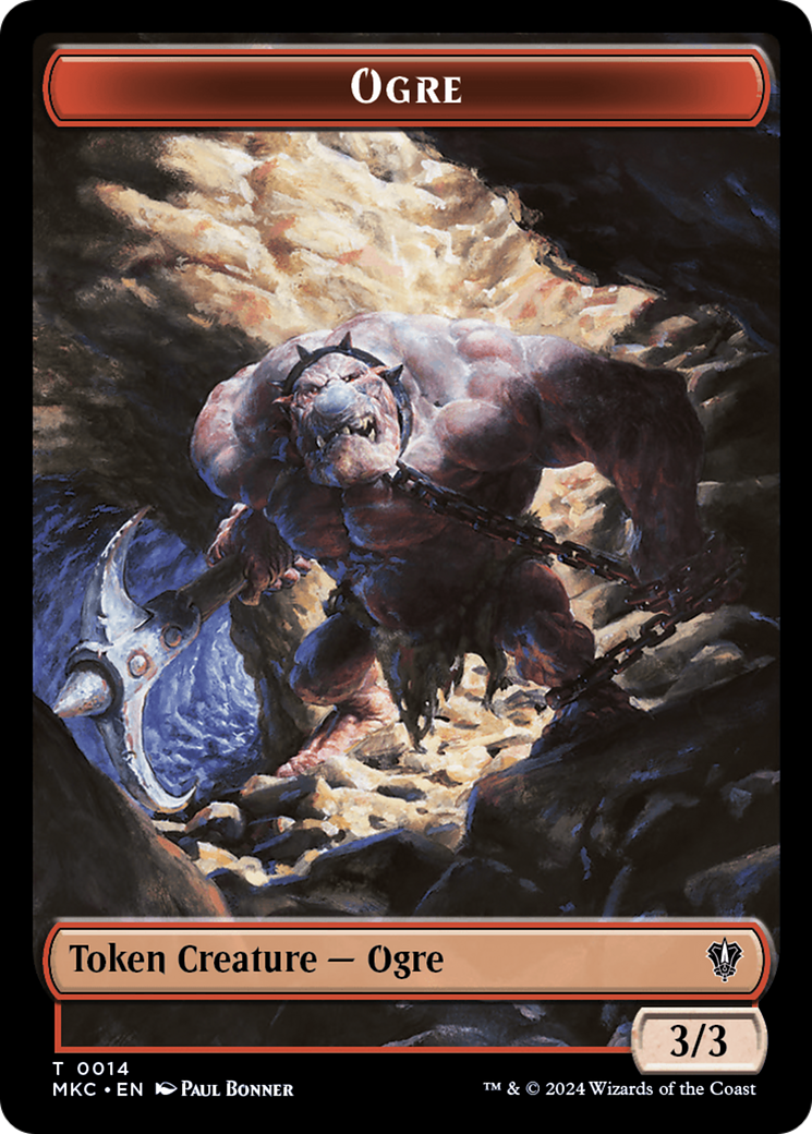 Soldier // Ogre Double-Sided Token [Murders at Karlov Manor Commander Tokens] | Jack's On Queen