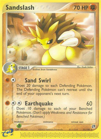 Sandslash (21/100) [EX: Sandstorm] | Jack's On Queen