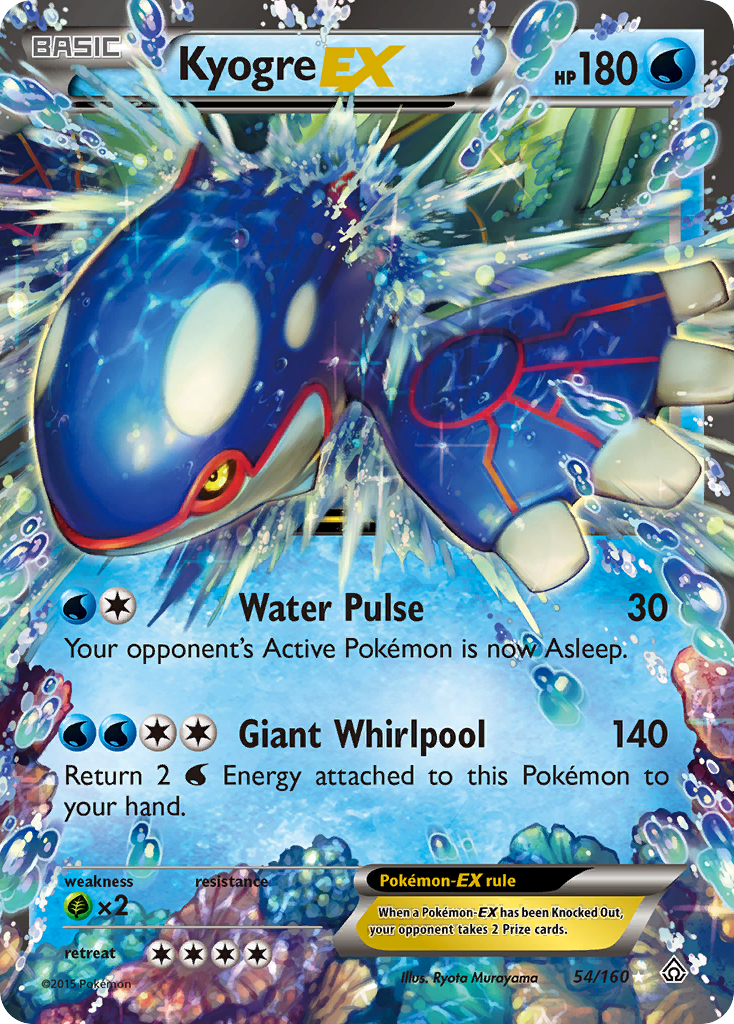 Kyogre EX (54/160) [XY: Primal Clash] | Jack's On Queen