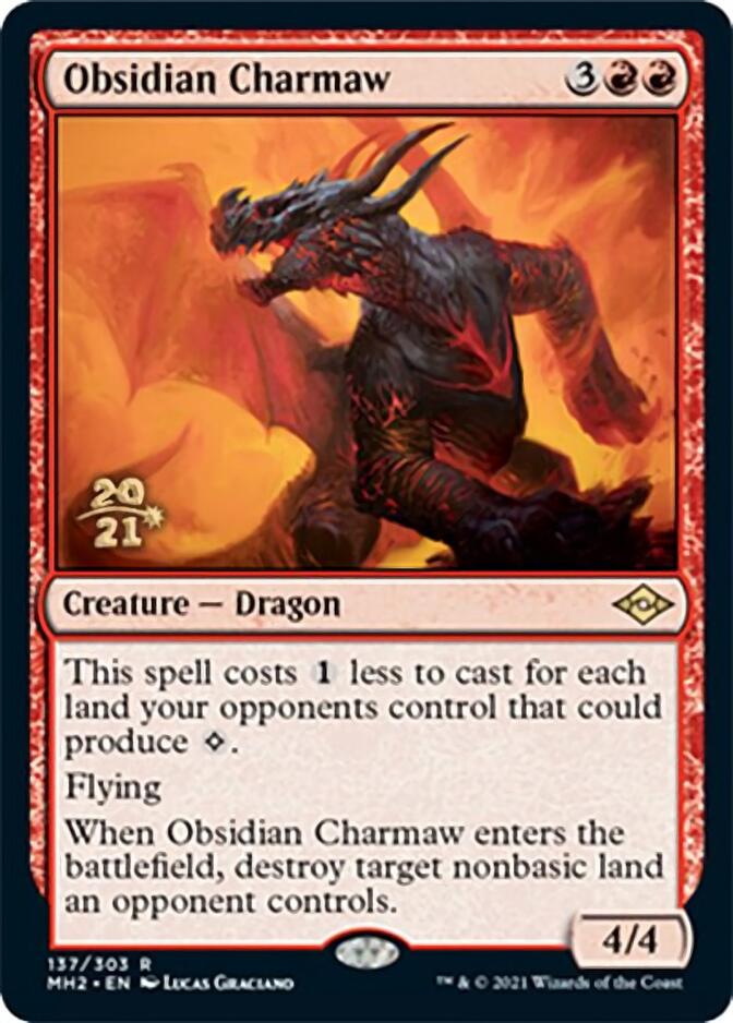 Obsidian Charmaw [Modern Horizons 2 Prerelease Promos] | Jack's On Queen