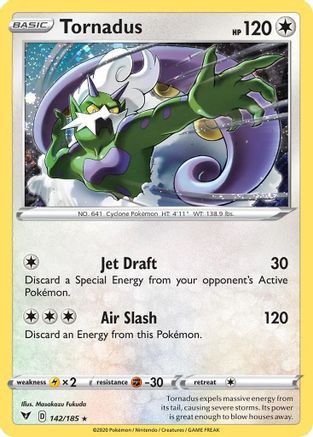 Tornadus (142/185) (Cosmos Holo) [Sword & Shield: Vivid Voltage] | Jack's On Queen