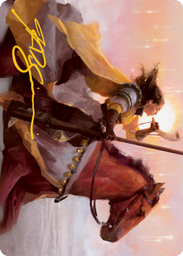 Sunrise Cavalier Art Card (Gold-Stamped Signature) [Innistrad: Midnight Hunt Art Series] | Jack's On Queen