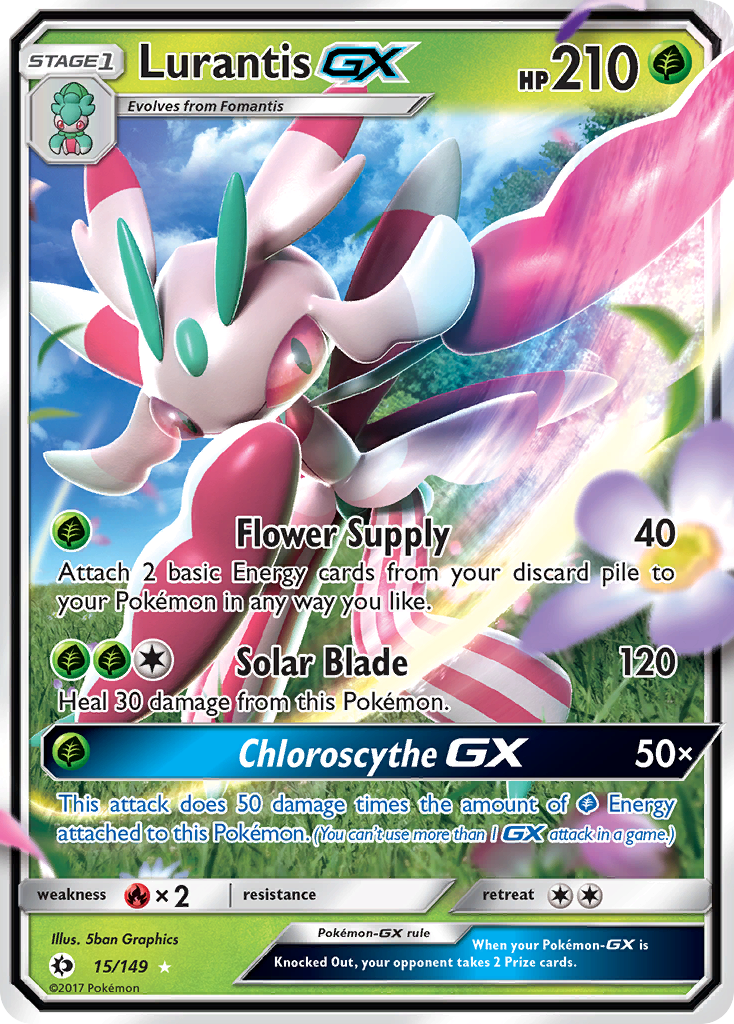 Lurantis GX (15/149) [Sun & Moon: Base Set] | Jack's On Queen