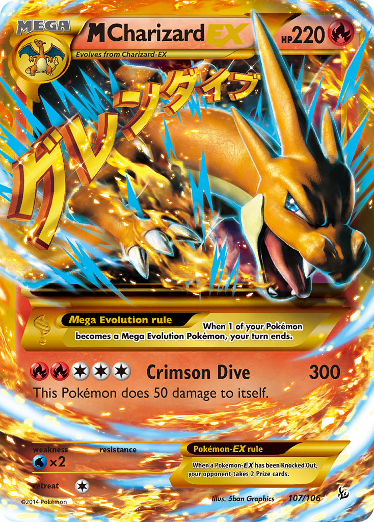 M Charizard EX (107/106) [XY: Flashfire] | Jack's On Queen