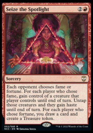 Seize the Spotlight (Promo Pack) [Streets of New Capenna Commander Promos] | Jack's On Queen