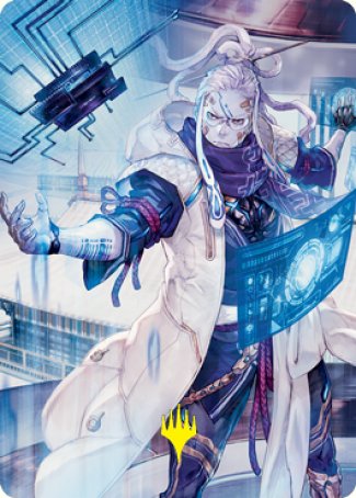 Tameshi, Reality Architect 2 Art Card (Gold-Stamped Signature) [Kamigawa: Neon Dynasty Art Series] | Jack's On Queen