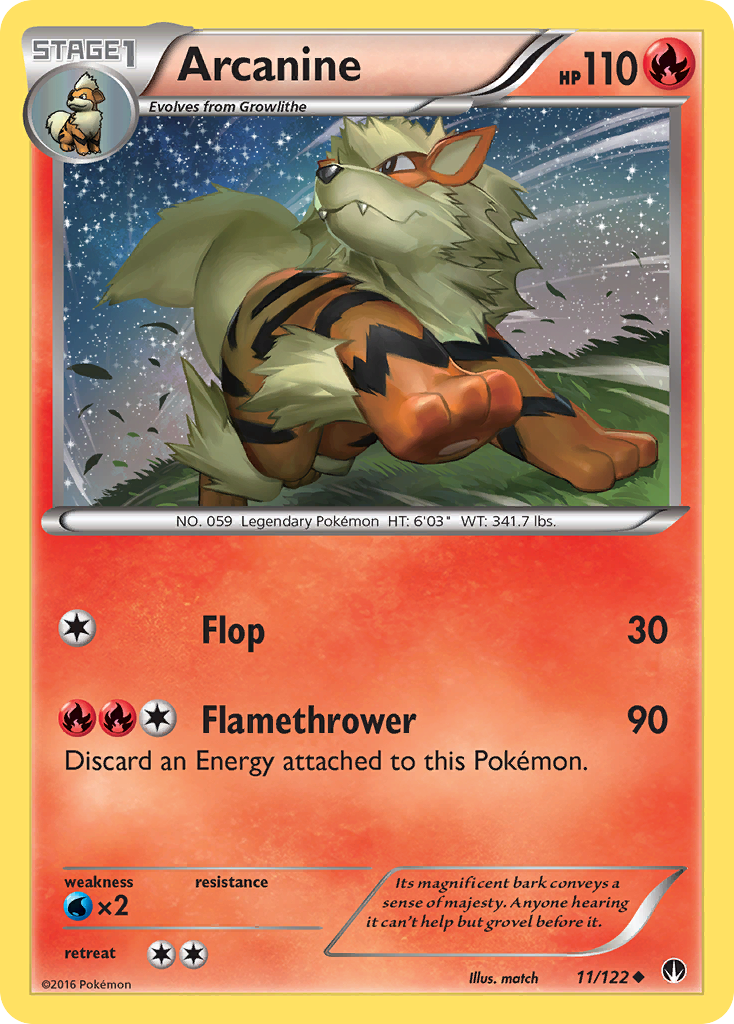 Arcanine (11/122) [XY: BREAKpoint] | Jack's On Queen