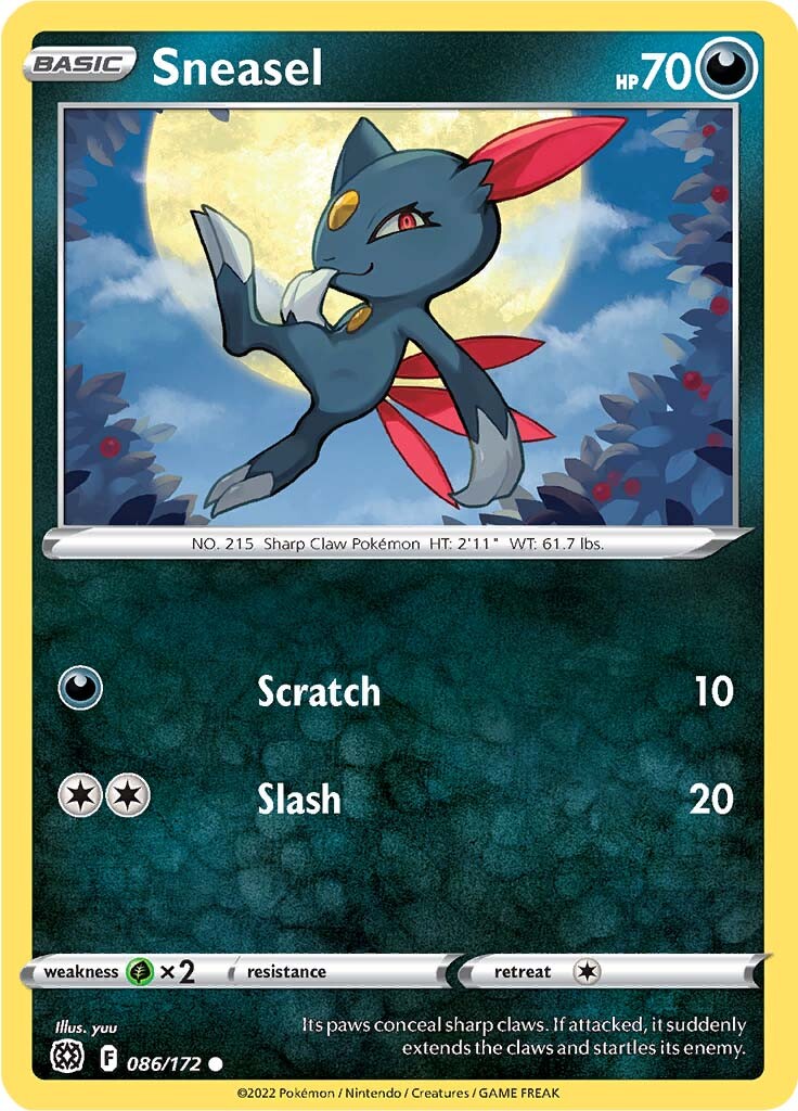 Sneasel (086/172) [Sword & Shield: Brilliant Stars] | Jack's On Queen