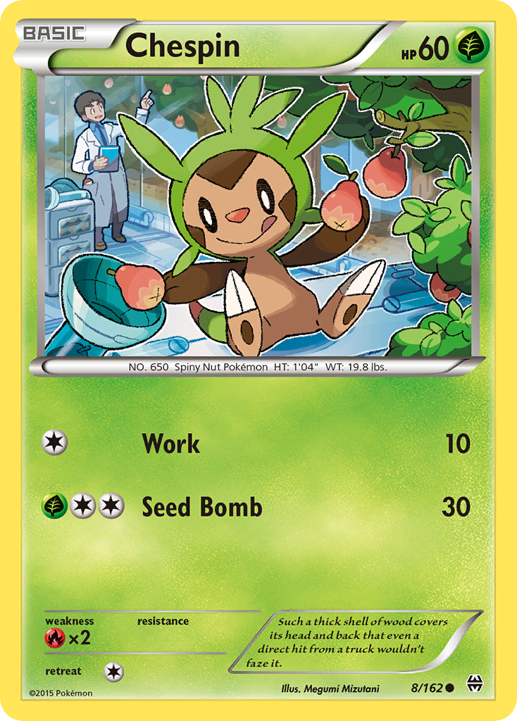 Chespin (8/162) [XY: BREAKthrough] | Jack's On Queen