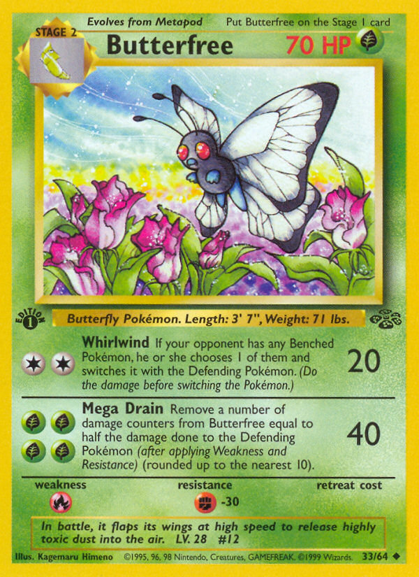 Butterfree (33/64) [Jungle 1st Edition] | Jack's On Queen