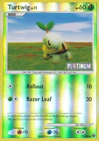 Turtwig (77/100) [Burger King Promos: 2009 Collection] | Jack's On Queen