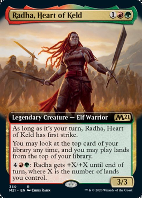 Radha, Heart of Keld (Extended Art) [Core Set 2021] | Jack's On Queen