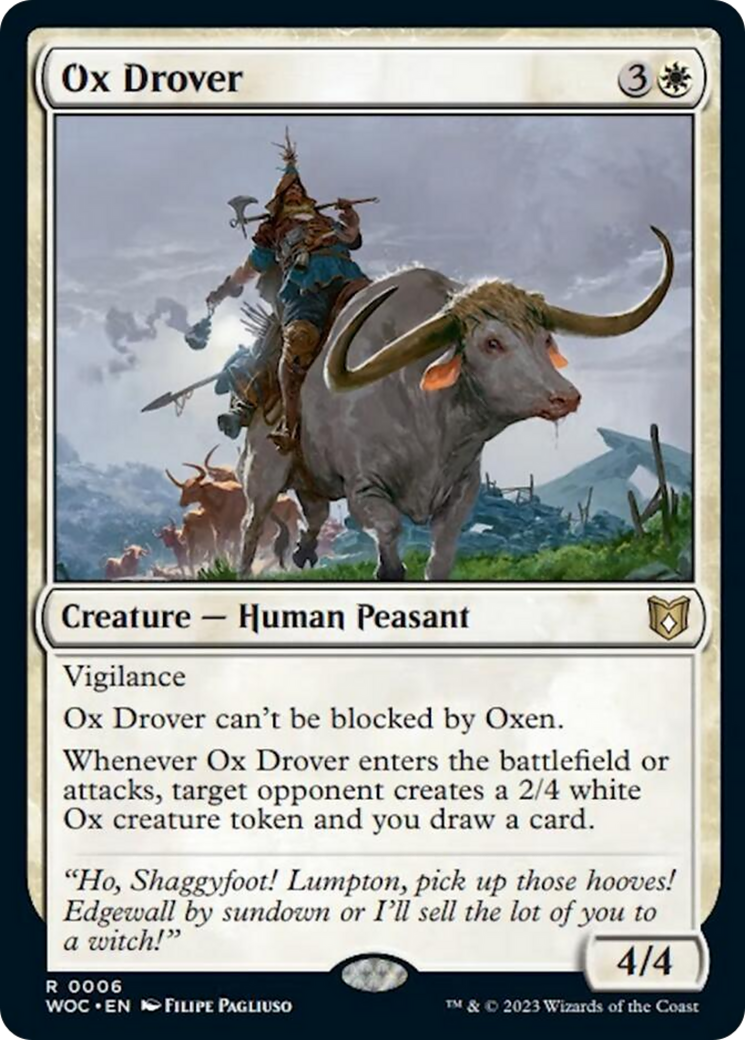 Ox Drover [Wilds of Eldraine Commander] | Jack's On Queen