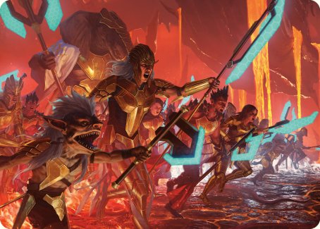 Roar of Resistance Art Card [Phyrexia: All Will Be One Art Series] | Jack's On Queen