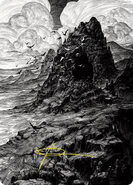 Mountain Art Card (Gold-Stamped Signature) [Innistrad: Crimson Vow Art Series] | Jack's On Queen