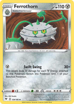 Ferrothorn (124/185) [Sword & Shield: Vivid Voltage] | Jack's On Queen