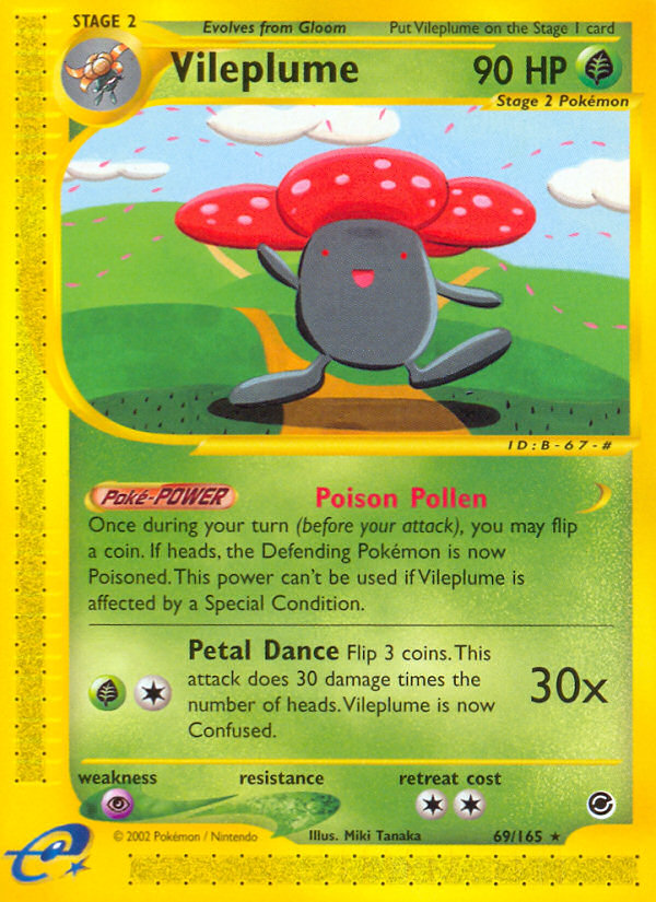 Vileplume (69/165) [Expedition: Base Set] | Jack's On Queen