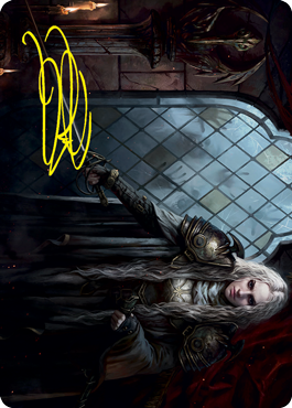 Thalia, Guardian of Thraben Art Card (Gold-Stamped Signature) [Innistrad: Crimson Vow Art Series] | Jack's On Queen